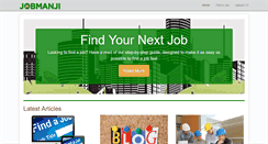 Desktop Screenshot of jobmanji.co.uk