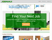 Tablet Screenshot of jobmanji.co.uk